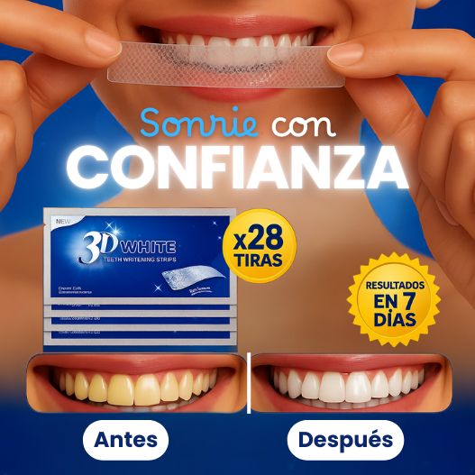 Bandas Blanqueadora Dientes 3d White